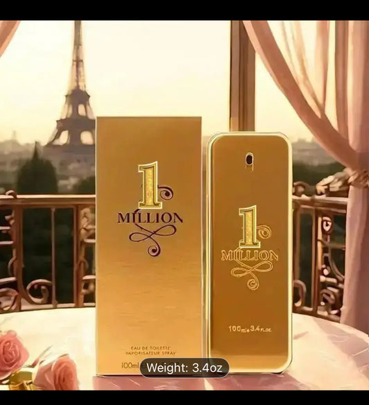 1 Million Royal Men's Eau de Toilette Spray, Citrus - Leather - Spicy Calm Fresh Woody Notes 3.4 oz, A fragrance for all occasions - Elegant floral, alcohol-based, EDP, long-lasting floral scent, perfect for dates, birthdays, Valentine's Day, parties, Hal