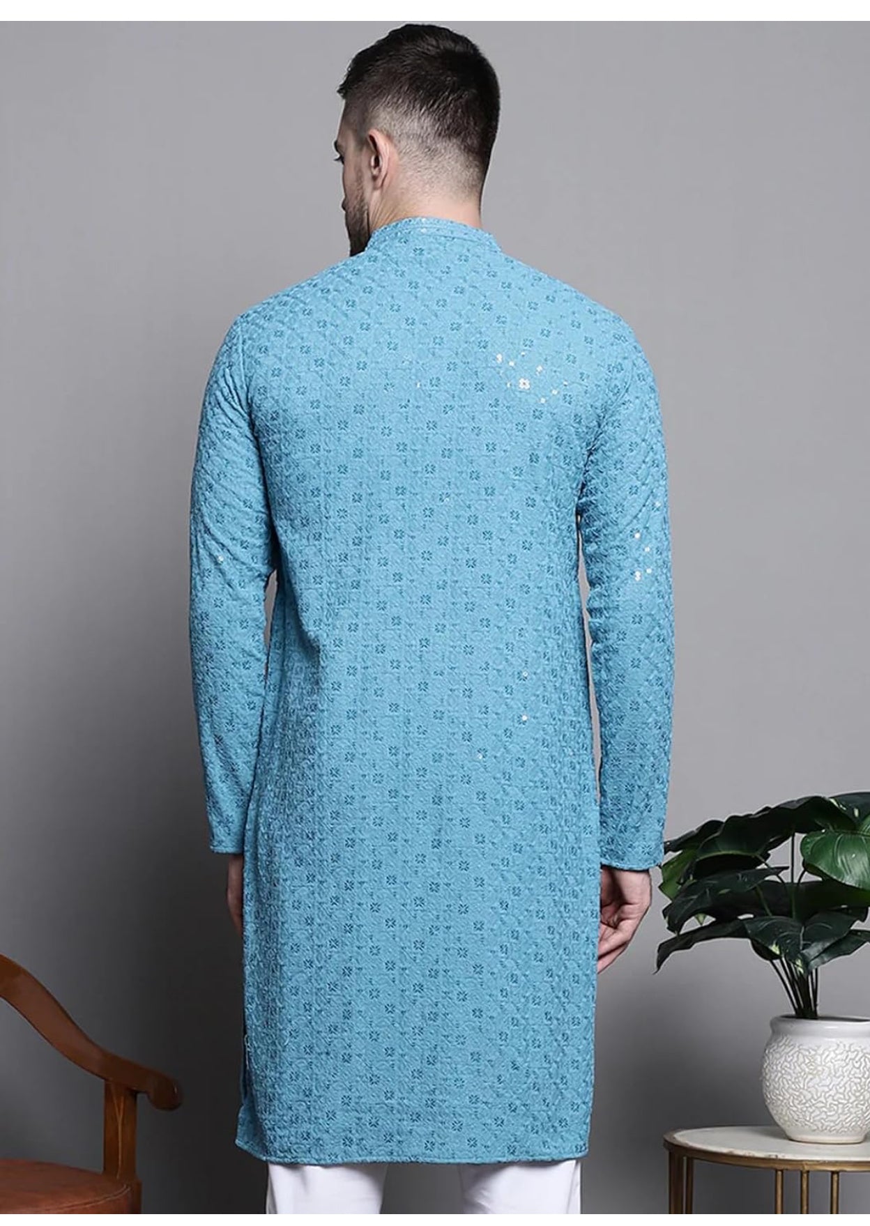 Mens Indian Traditional Cotton Kurta Sets, Men Kurta Set Indian Wedding Dress (A-117)