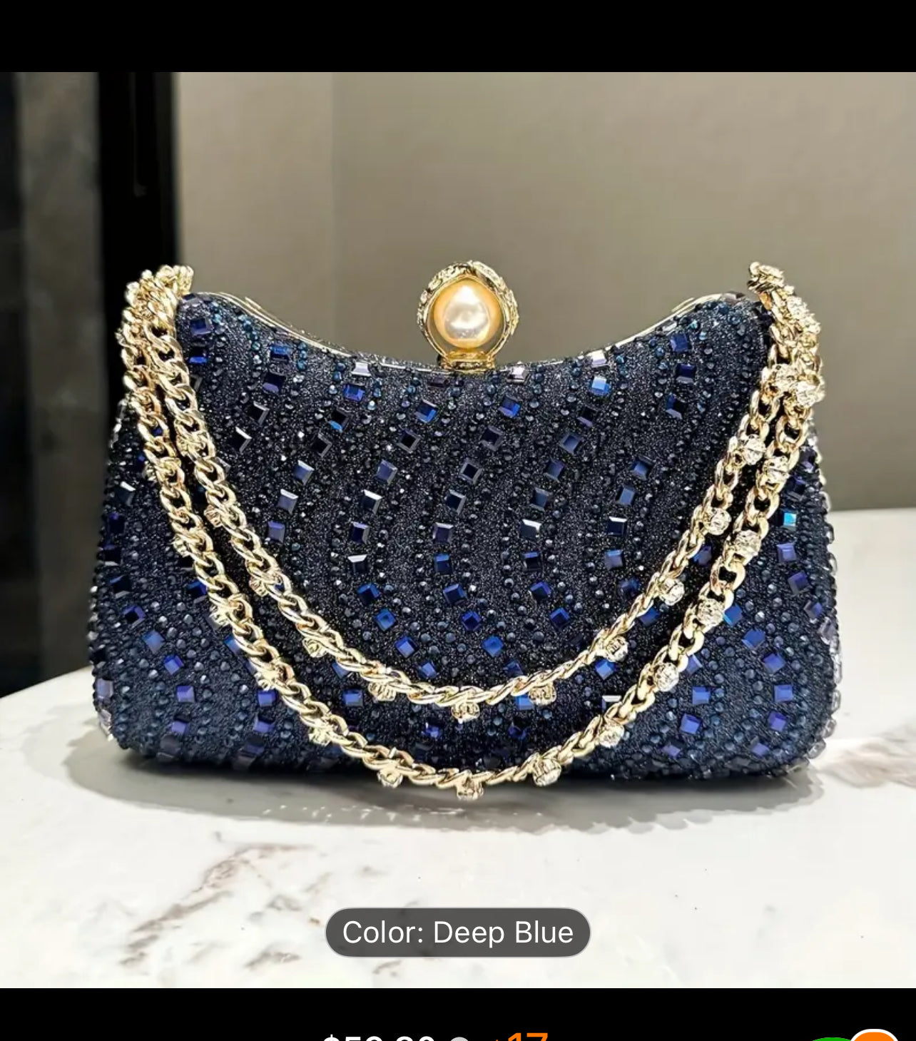 Women's Luxury Rhinestone Handbag Evening Bag Multifunctional Shoulder Crossbody Bag Sparkling Handheld Party Wallet with Detachable Chain, Elegant Accessory for Weddings, Banquets, Formal Events