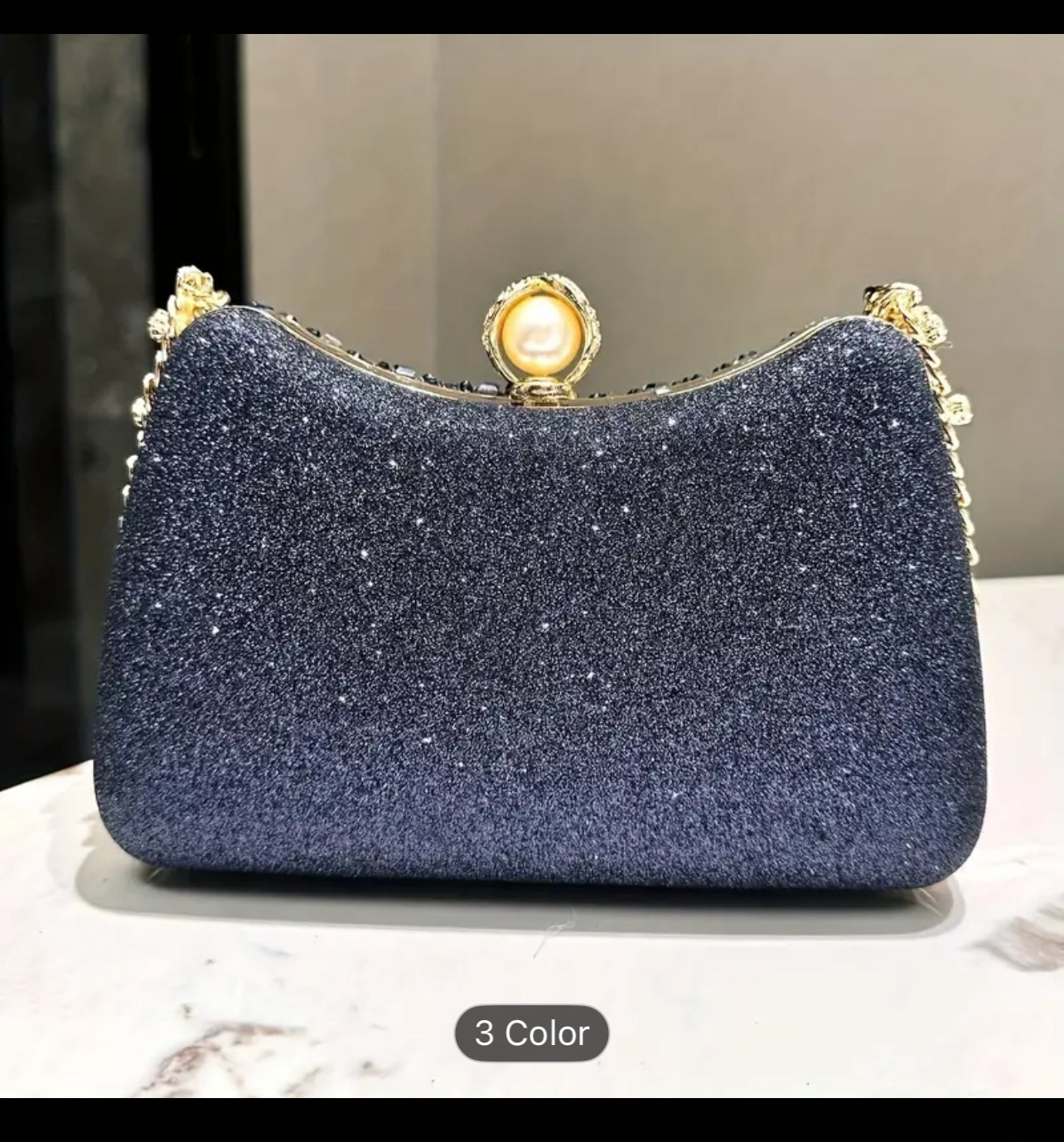 Women's Luxury Rhinestone Handbag Evening Bag Multifunctional Shoulder Crossbody Bag Sparkling Handheld Party Wallet with Detachable Chain, Elegant Accessory for Weddings, Banquets, Formal Events