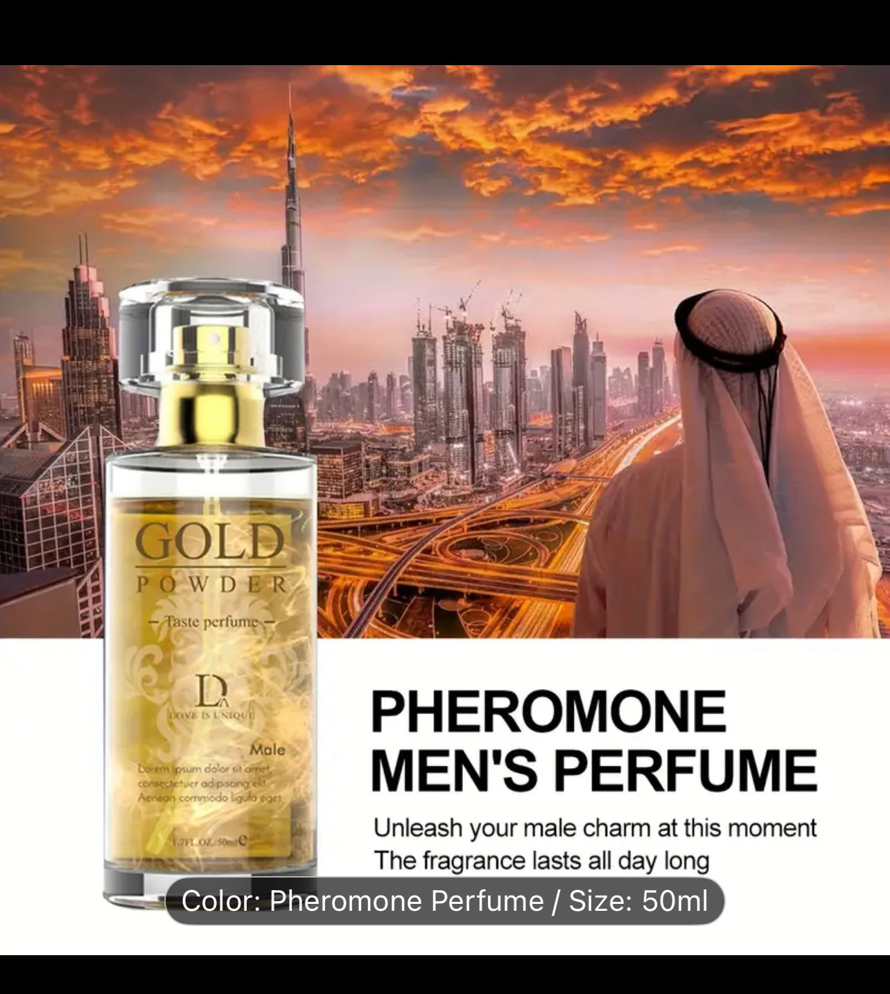 Men's pheromone Guli perfume, long-lasting high-quality Men's pheromone perfume attracts women, and the unique fragrance highlights your handsome charm