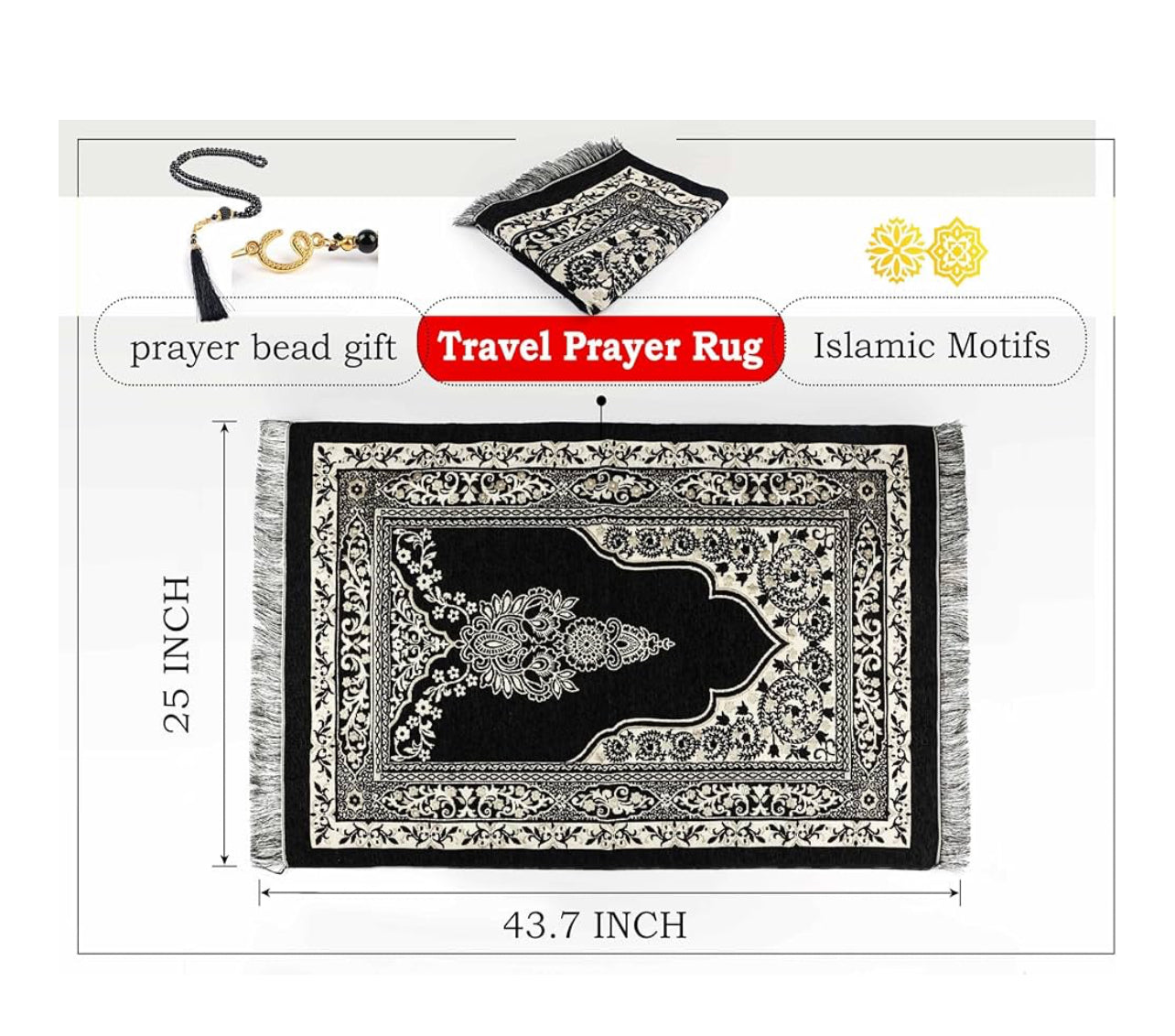OLEEK Muslim Prayer Rug - Islamic Prayer mat - Prayer matt Islam - Islamic Gifts - Praying mats Muslim - Praying mat - Muslim Gifts - Prayer Rug Islam Men - Islamic Prayer Rugs - سجادة صلاة
200+ bought in past month fast delivery
