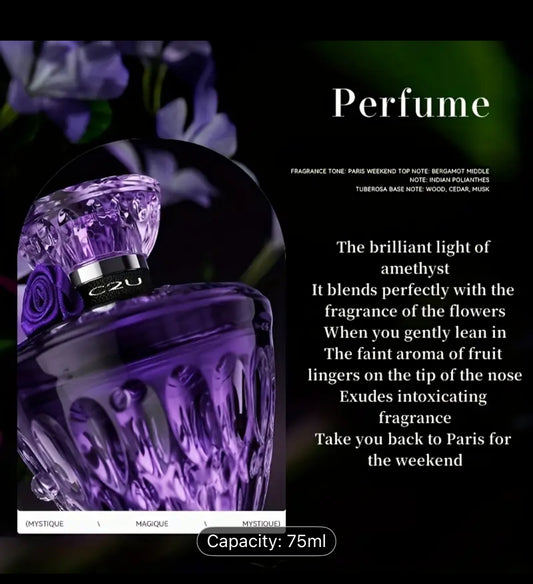 75ml Twilight Purple Lover Lavender Eau De Parfum for College Students Valentine's Day Nightclub Party Dating Party Women's Perfume