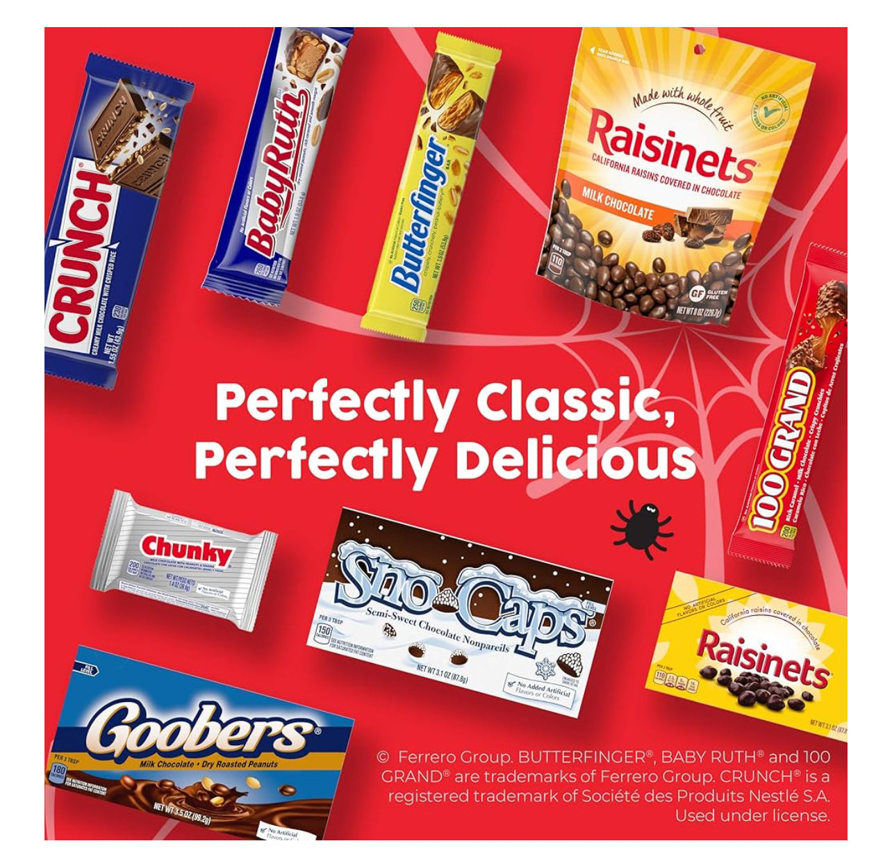 Butterfinger, CRUNCH, Baby Ruth, 100 Grand, Kinder Bueno, Kinder Chocolate, Minis Fun Size Candy Bars, 90 Count, 25.9 oz