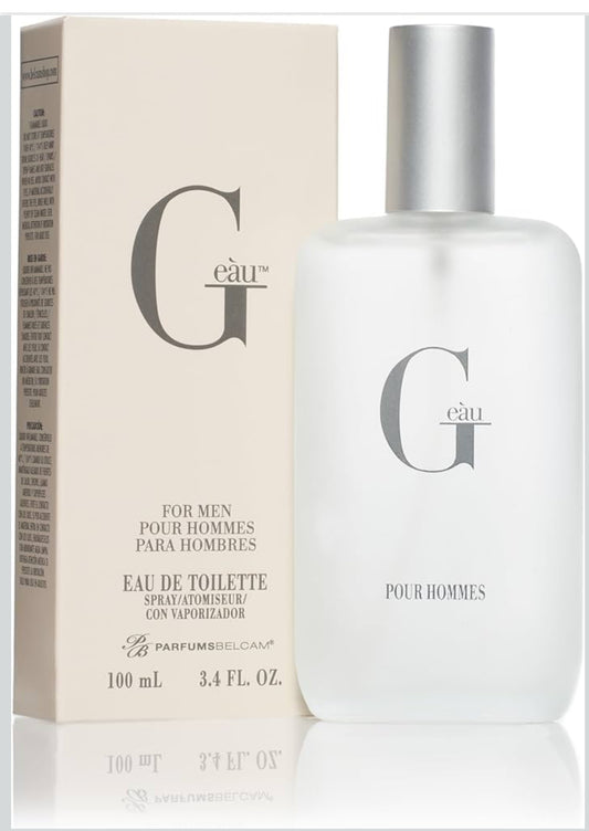 PB ParfumsBelcam G eàu Eau de Toilette Perfume Spray for Men - 3.4 Fl Oz Affordable Long Lasting Cologne, Modern Masculine Scent with Woody Citrus Fragrance Made with Premium Oils for All Day Use
