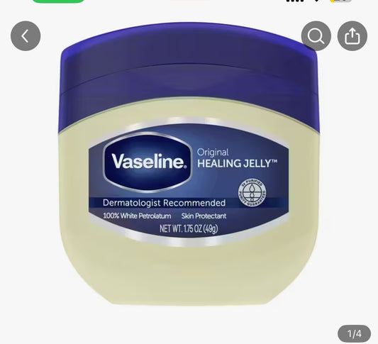Vaseline Pure Petroleum Jelly Original 1.75 oz