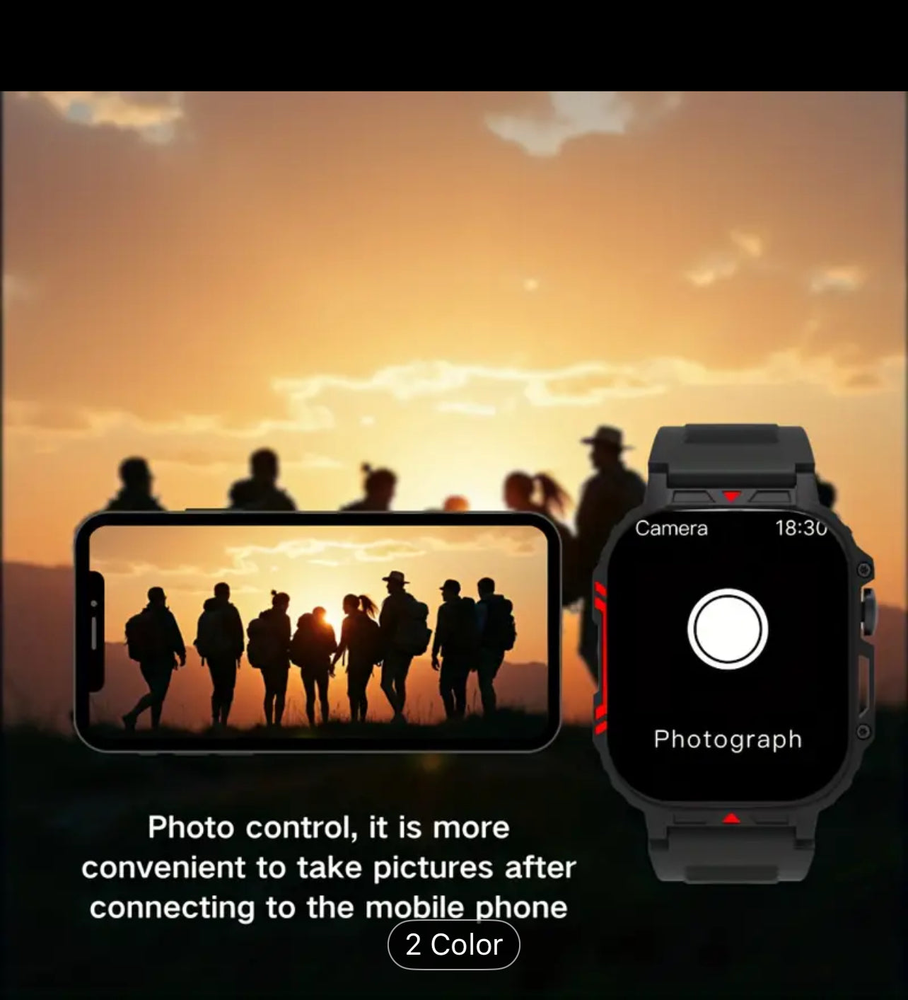 [New Smart Watch] 2025 New Smart Watch | 2.01-Inch High-Definition Touch Screen, Wireless Calling, And Camera Control, Compatible with Both Iphone And Android Phones