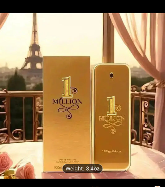 1 Million Royal Men's Eau de Toilette Spray, Citrus - Leather - Spicy Calm Fresh Woody Notes 3.4 oz, A fragrance for all occasions - Elegant floral, alcohol-based, EDP, long-lasting floral scent, perfect for dates, birthdays, Valentine's Day, parties, Hal