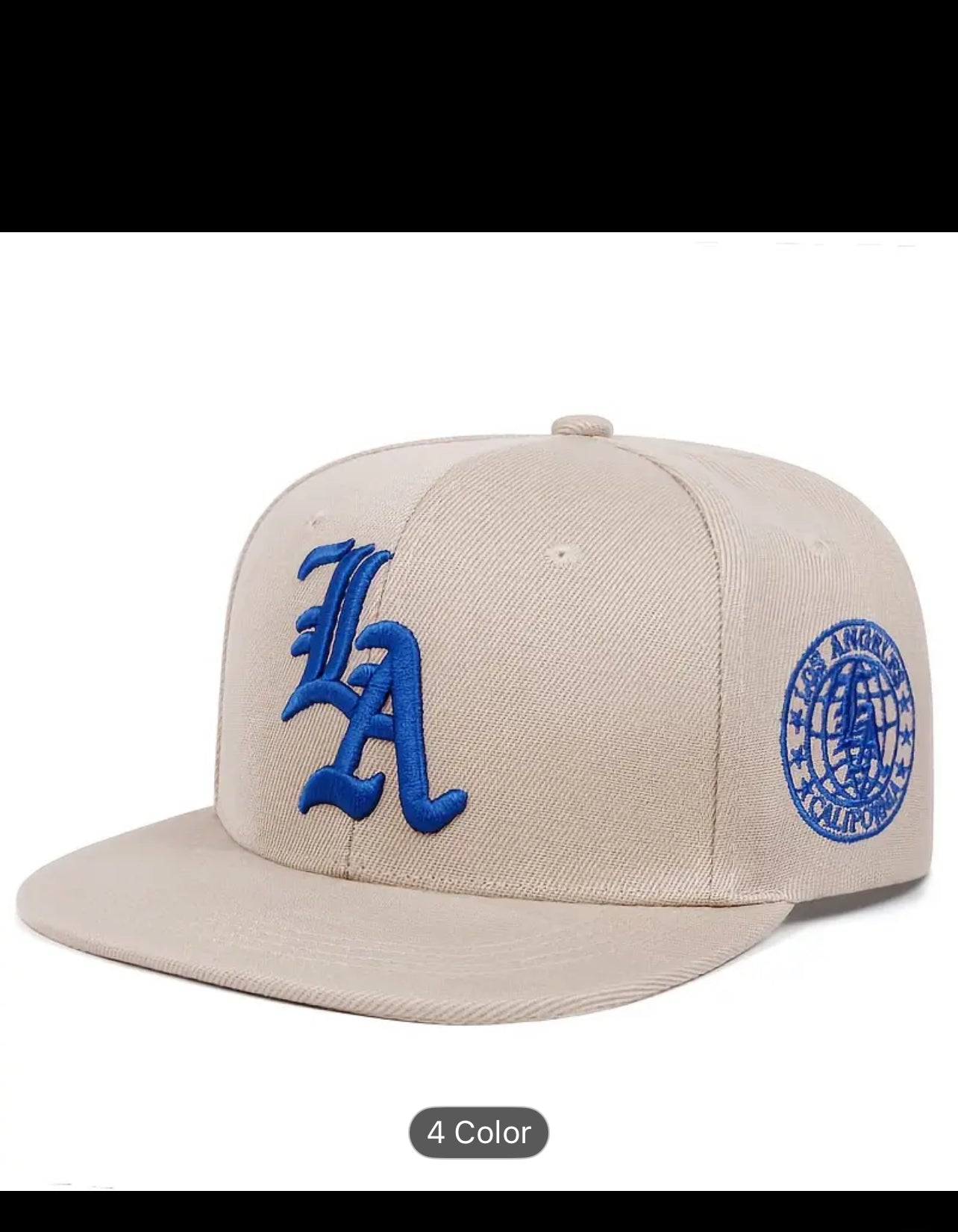 [TwoStyles Baseball Cap] TwoStyles Adjustable Snapback Baseball Cap - Bold LA Lettering, Breathable, Durable Headgear for Outdoor Sports, Casual & Formal Events - Green/Black/White/Beige - Unisex Sun Hat for Men & Women, Embroidered Detailing, Sports Acce