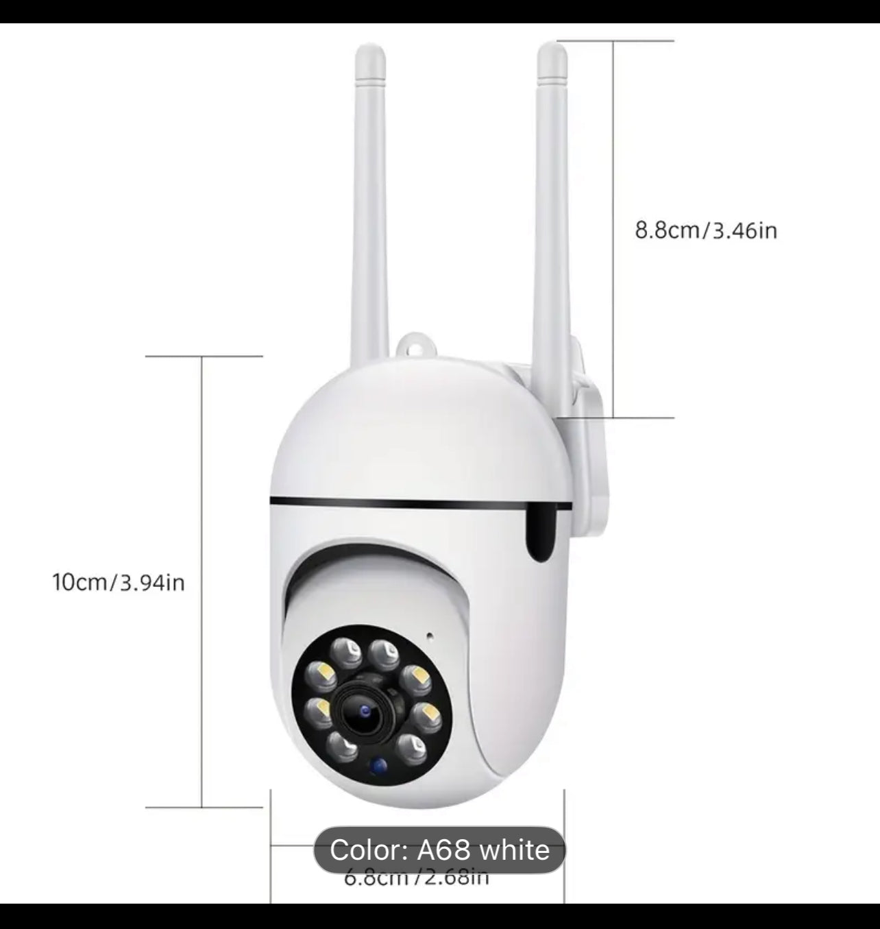 [WiFi Security Camera] JOOAN 1080P Wireless Security Camera | WiFi Enabled, Auto Tracking, AI Human & Motion Detection, Color Night Vision, 355° Pan & 90° Tilt, Two-Way Audio, Voice Intercom, Multi-User Sharing, USB-Powered, App-Controlled, White, Home Su