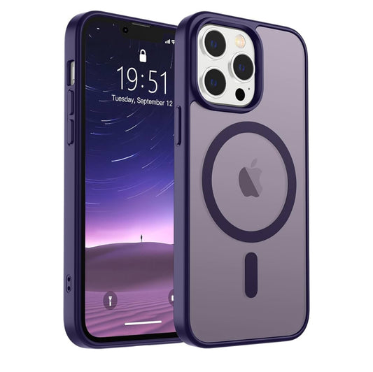SUPFINE Magnetic for iPhone 13 Pro Max Case (Compatible with MagSafe) (Military Grade Drop Protection) Translucent Matte Shockproof